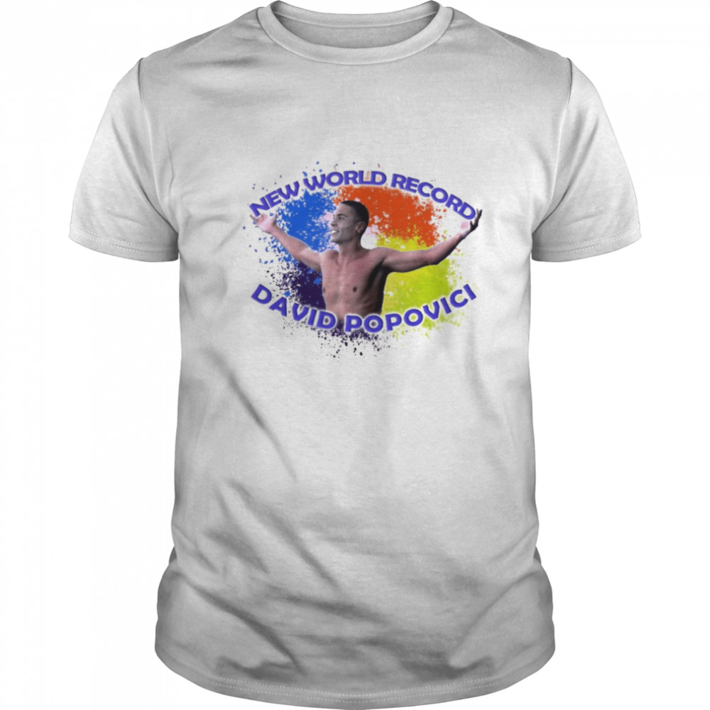 David PopovicI 100m fastest swimmer in the world new world record t-shirt