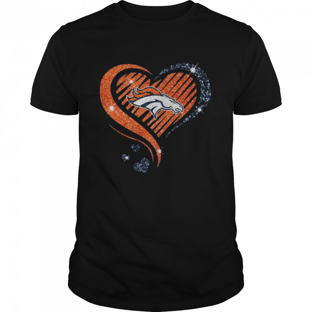 Denver Broncos football Heart Diamond shirt