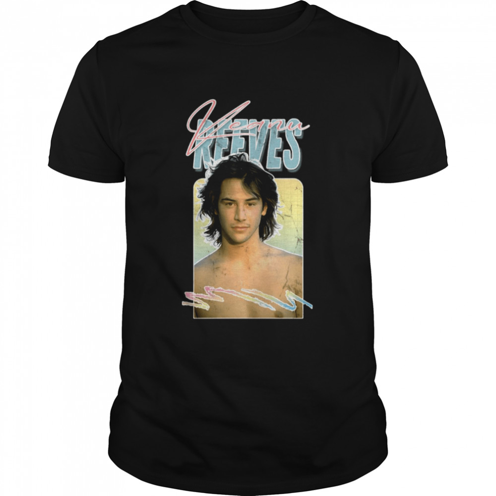 Handsome Keanu Reeves Actor Retro shirt