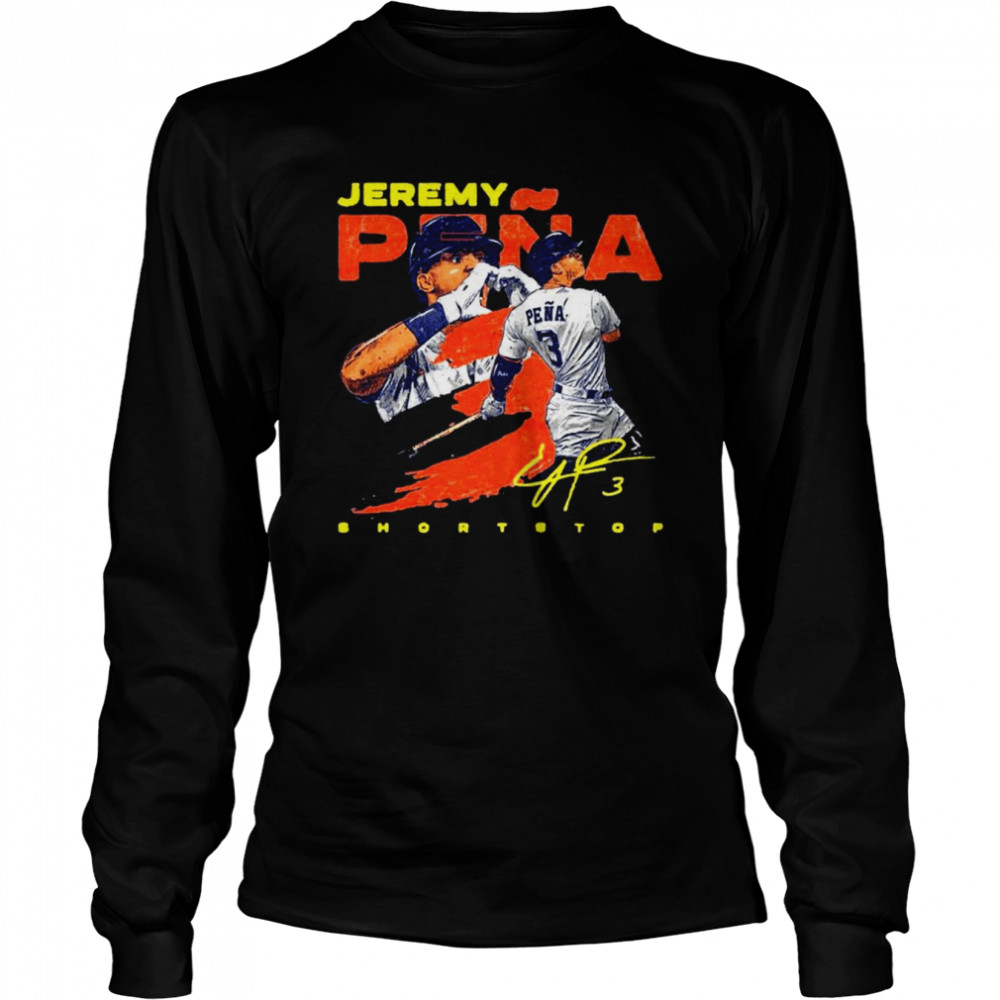 Jeremy Pena Love Signature Houston Astros Shorts Top 2022 Long Sleeved T-shirt