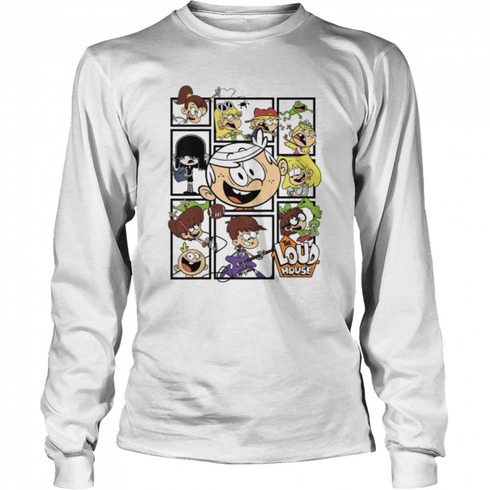 Kids Loud Family In Box Frames shirt Long Sleeved T-shirt