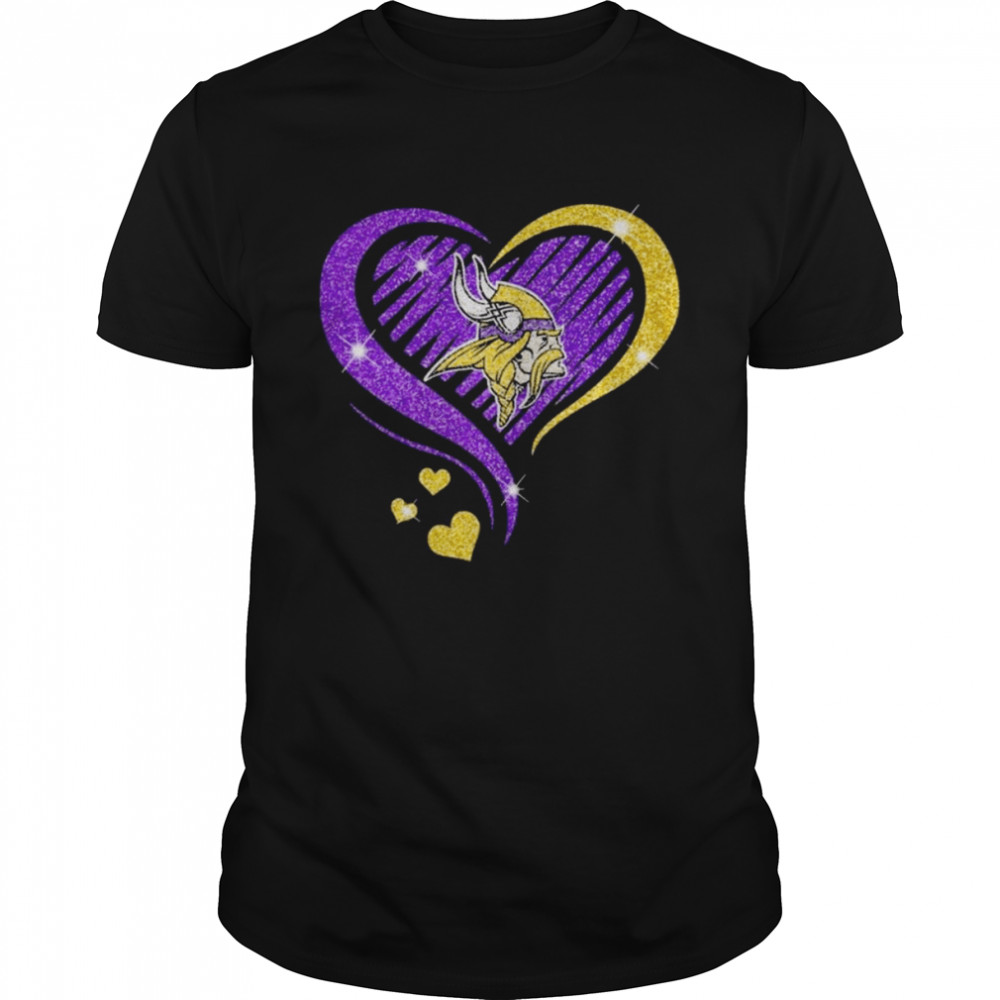 Minnesota Vikings football Heart Diamond shirt