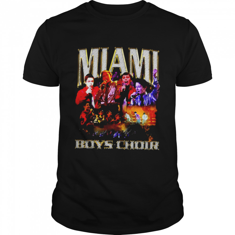 Retro Design Miami Boys Choir shirt