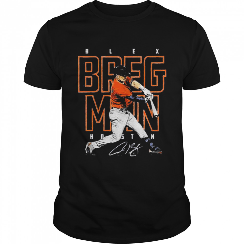 Sports design Alex Bregman Houston Astros signature t-shirt