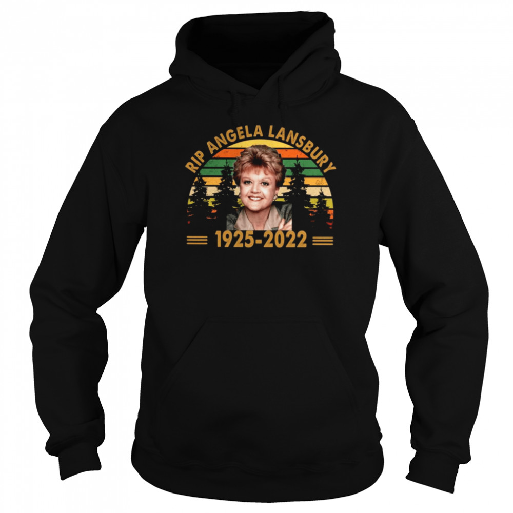 Sunset Design Rip Angela Lansbury 1925 2022 shirt Unisex Hoodie