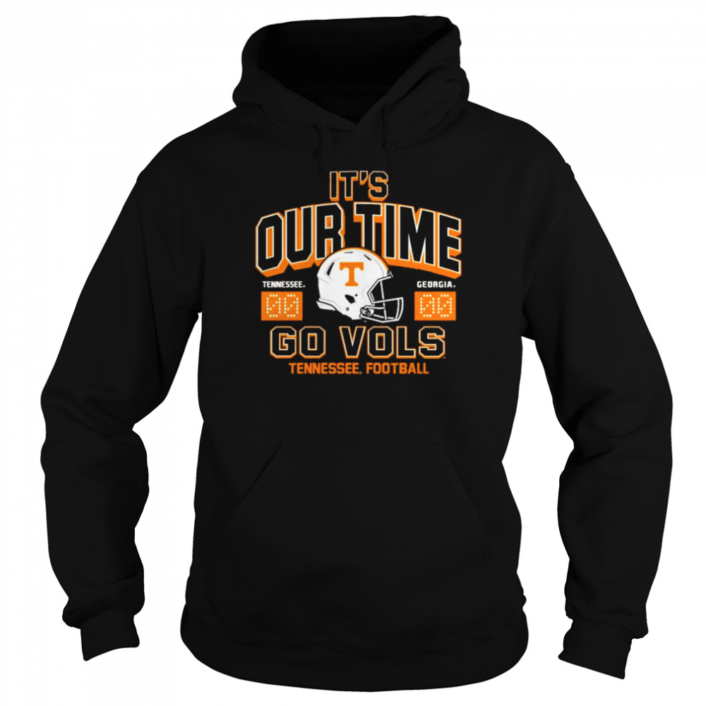 Tennessee vs Georgia 2022 Football It’s Our Time go Vols shirt Unisex Hoodie