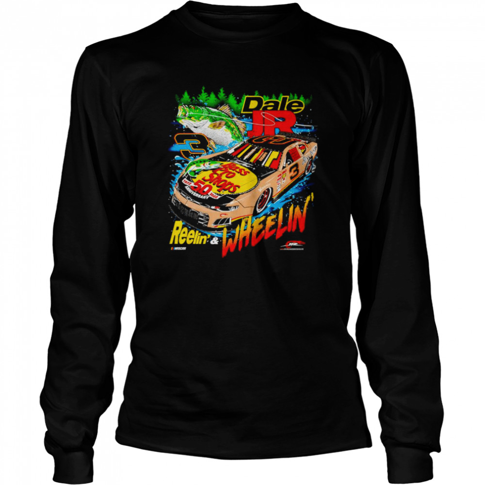 Dale Jr. Reelin’ and Wheelin’ shirt Long Sleeved T-shirt