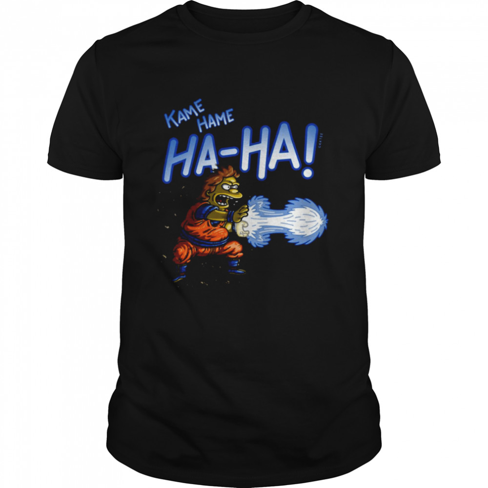 Kame Hame Ha Ha The Simpsons Goku Dragonball Z shirt