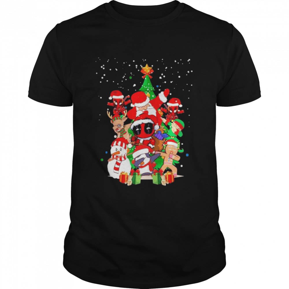 Santa Claus Dead Pool Elf Snowman Merry Christmas tree 2022 shirts