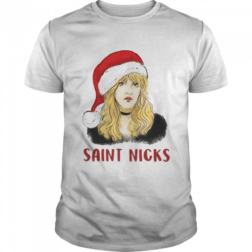 Stevie Nicks Wearing Santa Hat Christmas shirt
