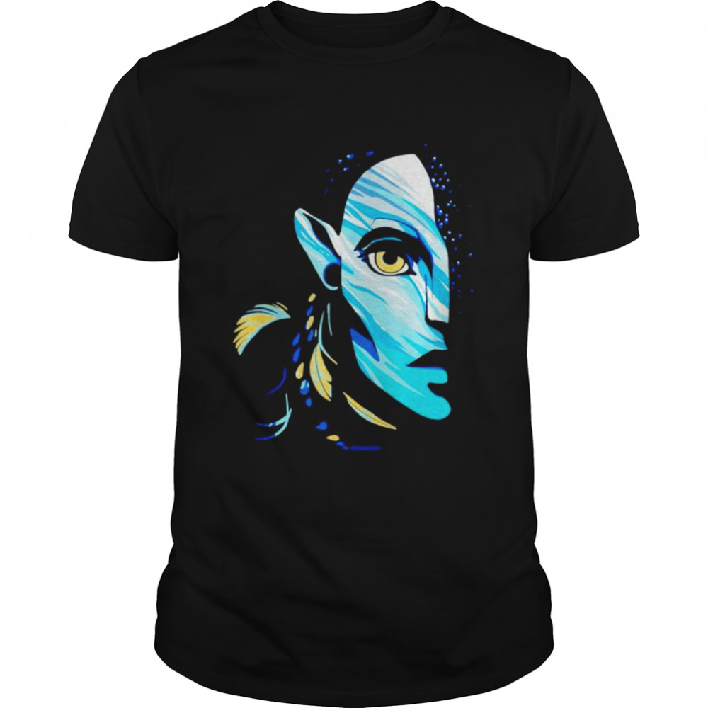 avatar the way of water neytiri nas’vi ocean half face shirts