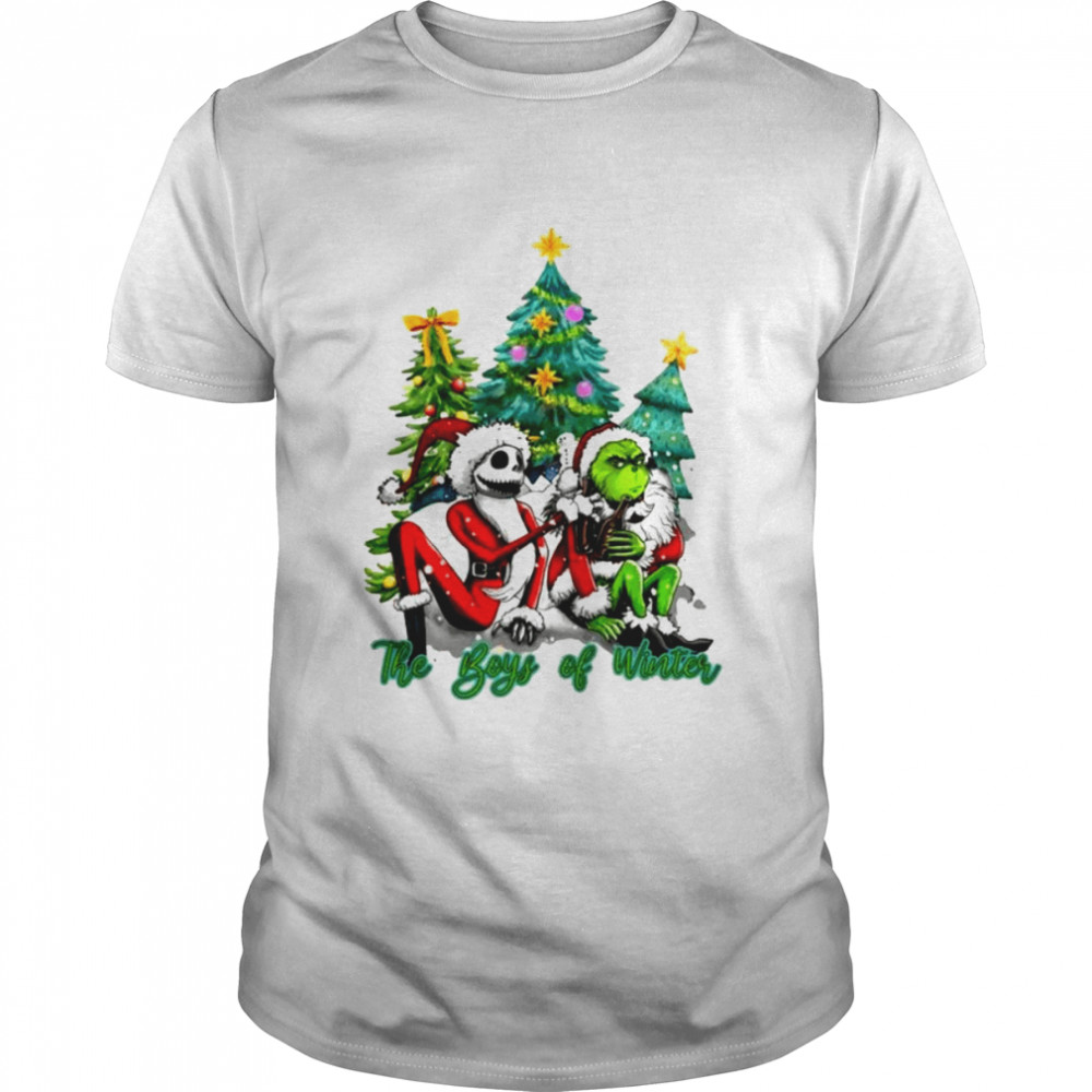 Grinch And Skellington Family The boys Of Winter Christmas 2022 shirts