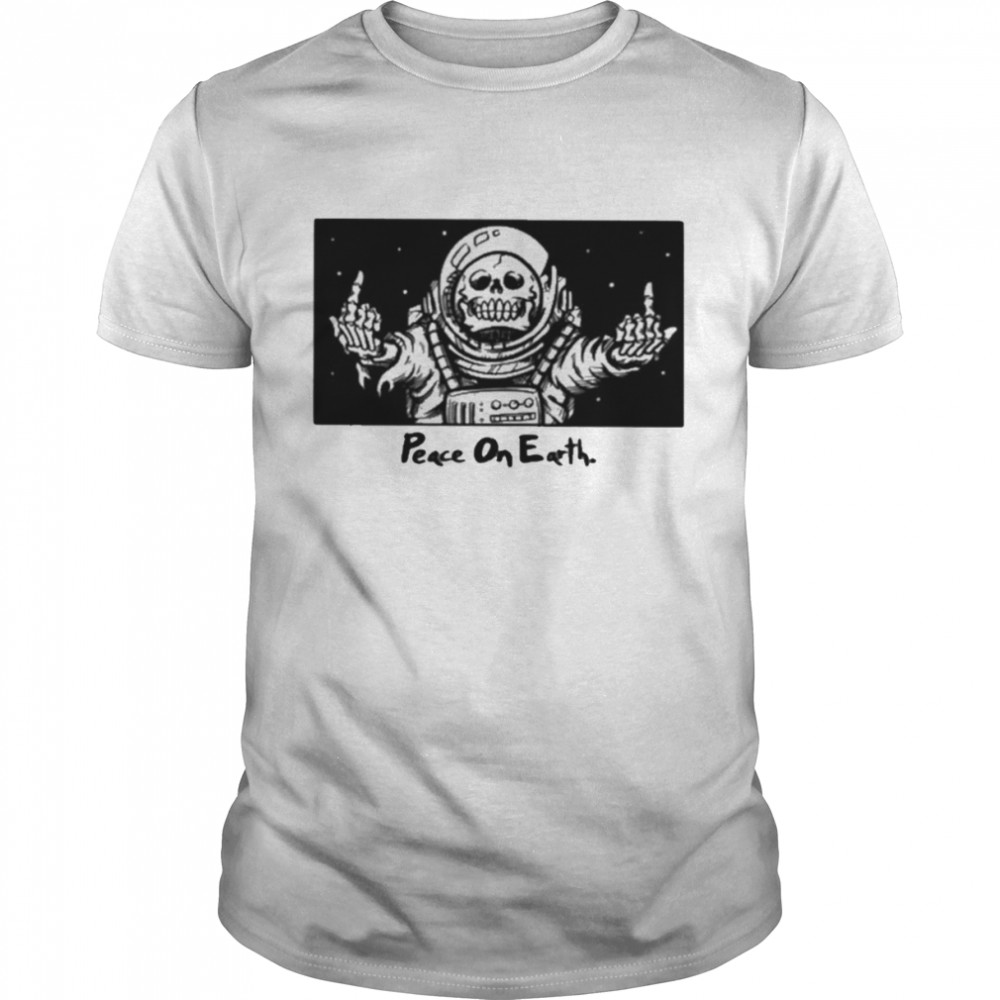 Matt bailey peace on earth skull T-shirts