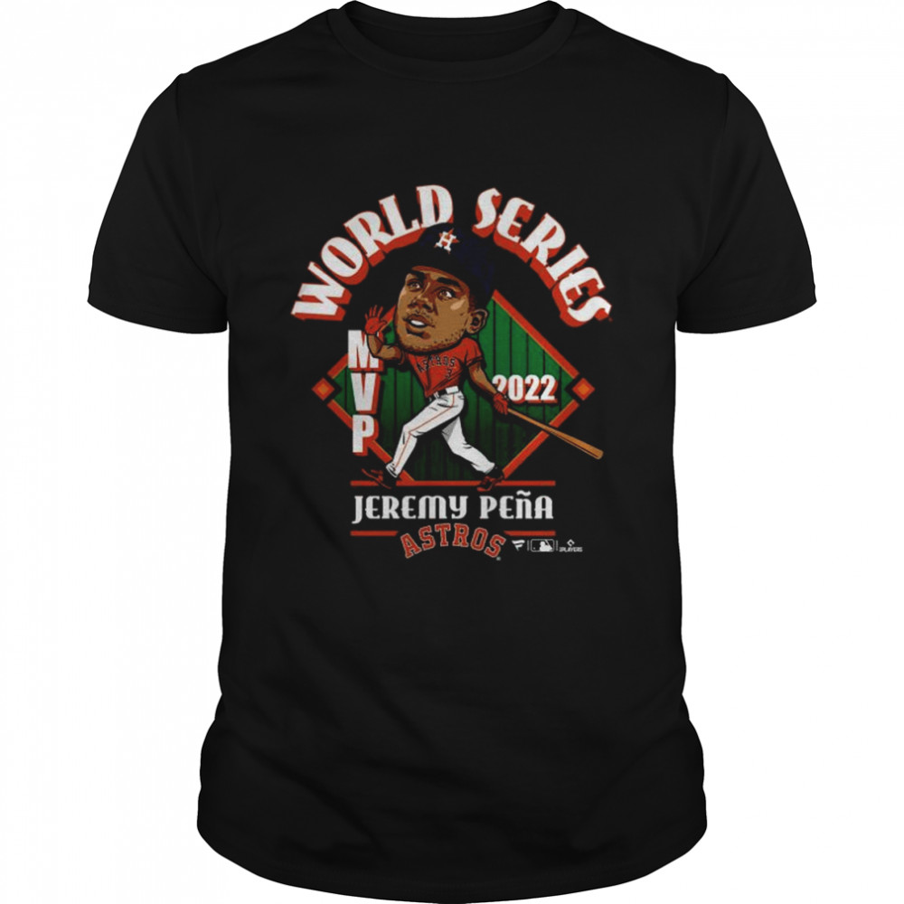 Houston Astros Jeremy Pesña Black 2022 World Series Champions MVP T-Shirts