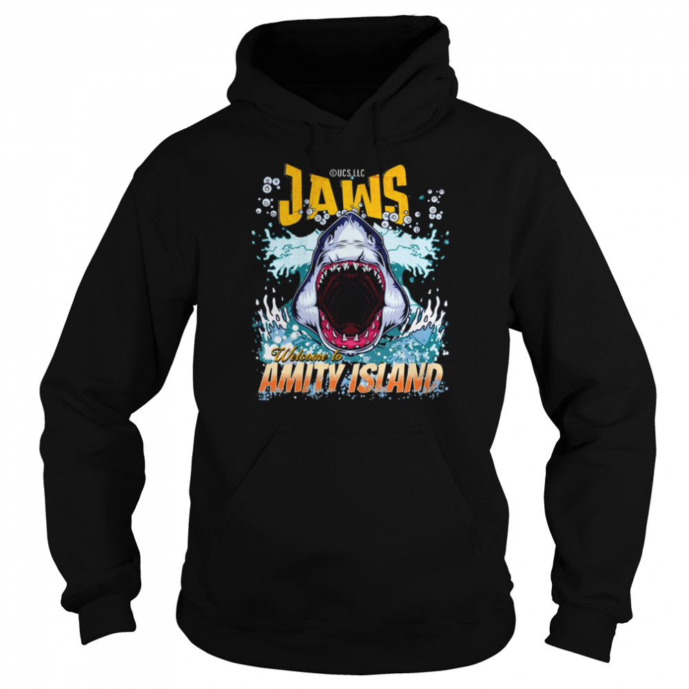 Jaws Fan Art Welcome To Amity Island Quint’s Shark Fishing shirt ...