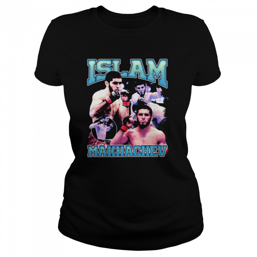 Retro Portrait Islam Makhachev Ufc Fighter shirt Classic Women's T-shirt