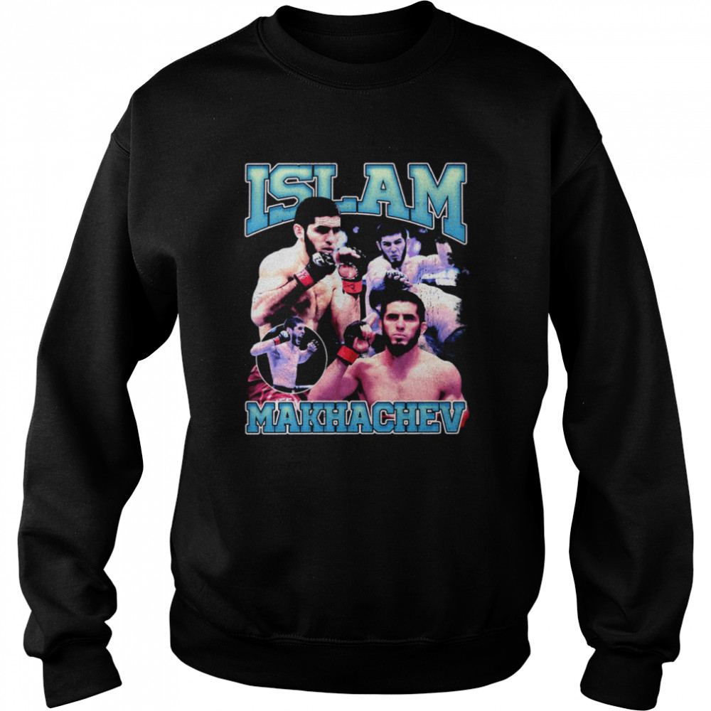 Retro Portrait Islam Makhachev Ufc Fighter shirt Unisex Sweatshirt