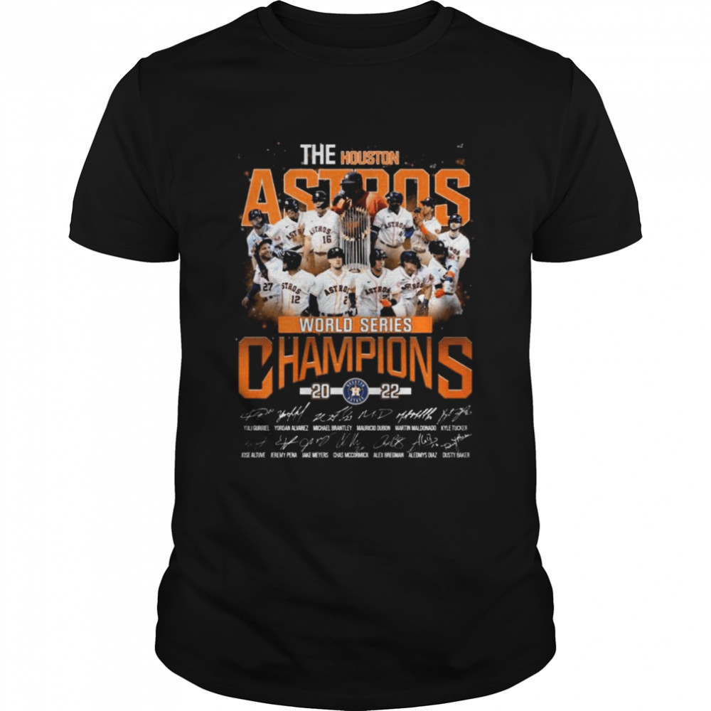 The Houston Astros 2022 World Series Champions Winner signatures shirts