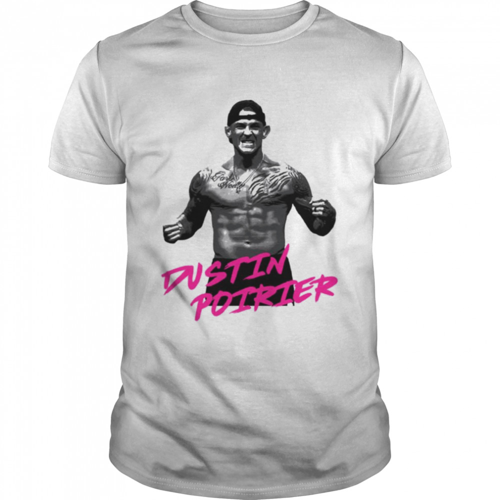 Dustin Poirier Mma Ufc Pink Text Design shirt Classic Men's T-shirt
