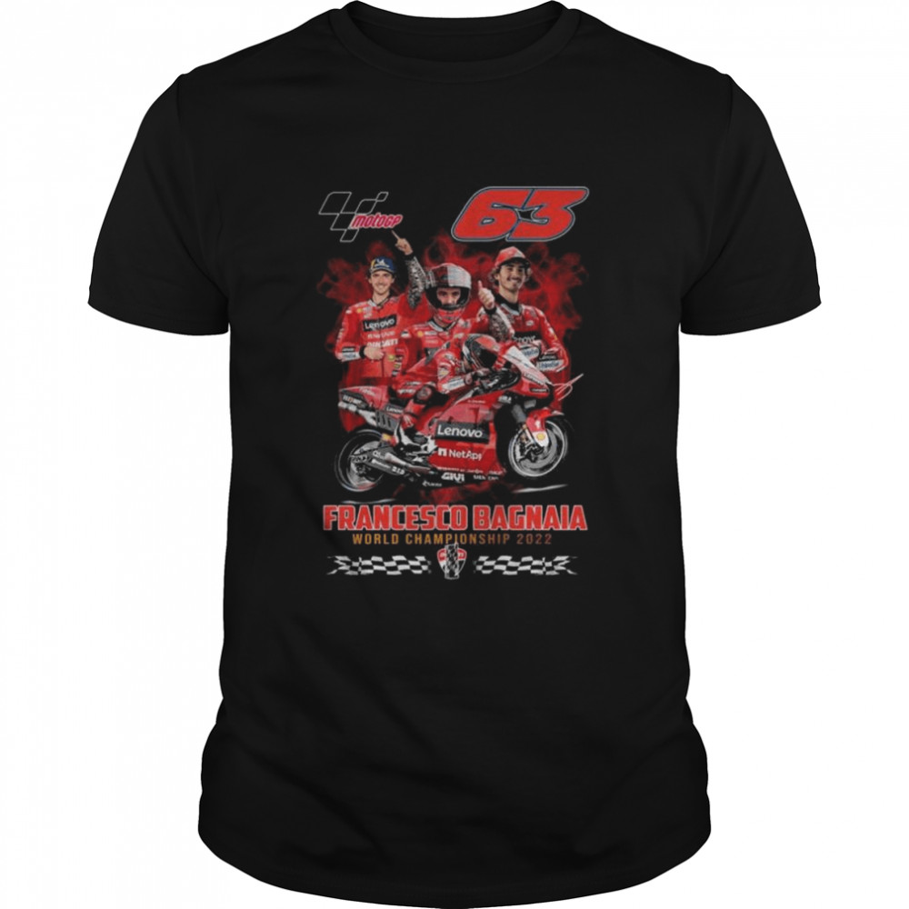 Francesco Bagnaia MotoGP world championship 2022 signature shirts