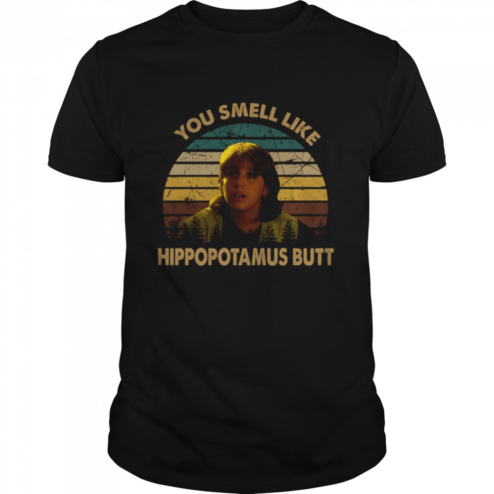 You Smell Like Hippopotamus Butt Graphic Boy Character Kazaam shirt