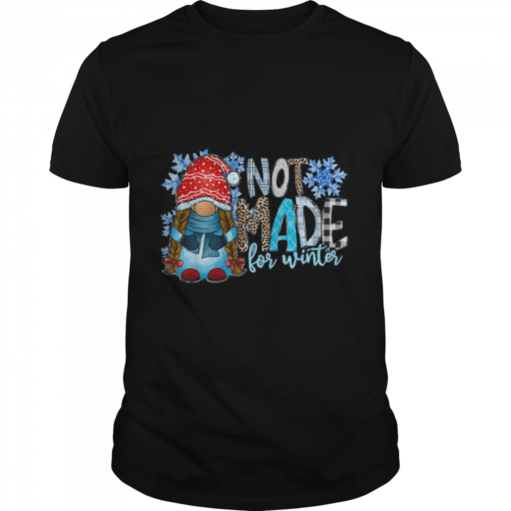 Leopards Plaids Winters Vibess Blues Gnomes Snowflakess Christmass T-Shirts B0BM9RDQZ8s