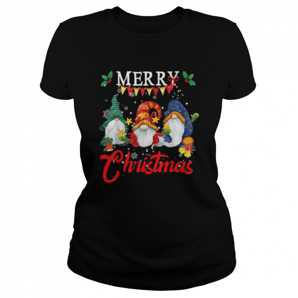 Merry Christmas Gnomies Christmas Gnome Xmas Women T- B0BM9QT3JQ Classic Women's T-shirt
