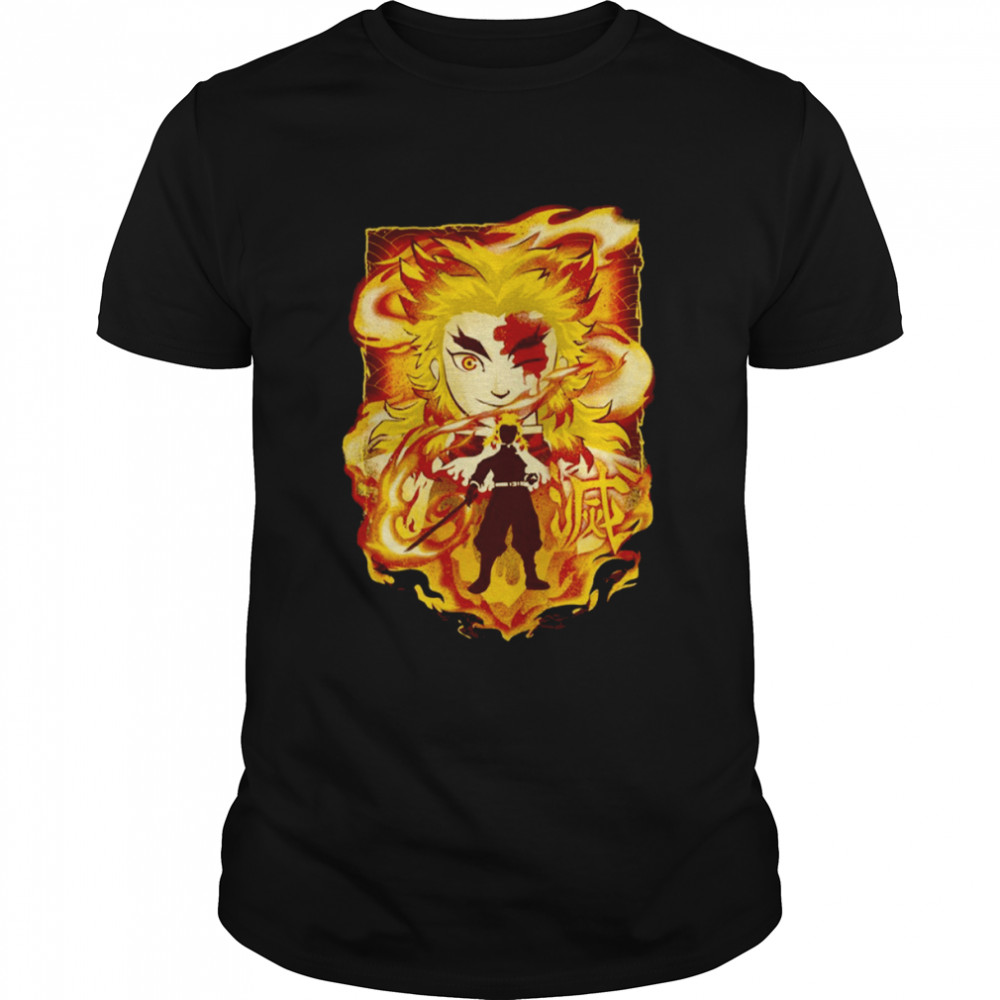 Attack Of The Flame Demon Slayer shirt
