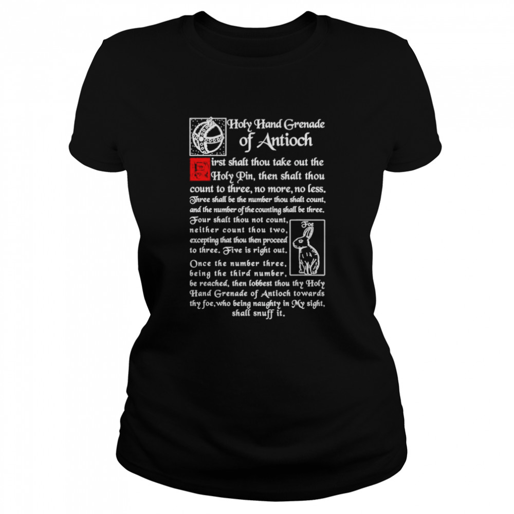 Holy hand grenade of Antioch shirt Classic Women's T-shirt