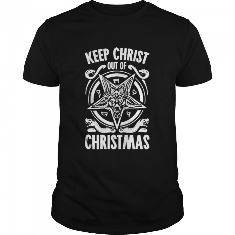 Keep Christ Out Of Christmas Baphomet shirts