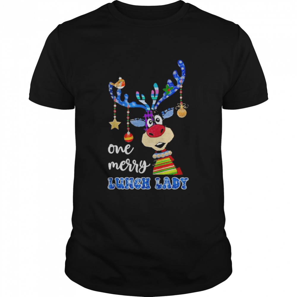 Reindeer Bauble One Merry Lunch Lady Merry Christmas 2022 shirts