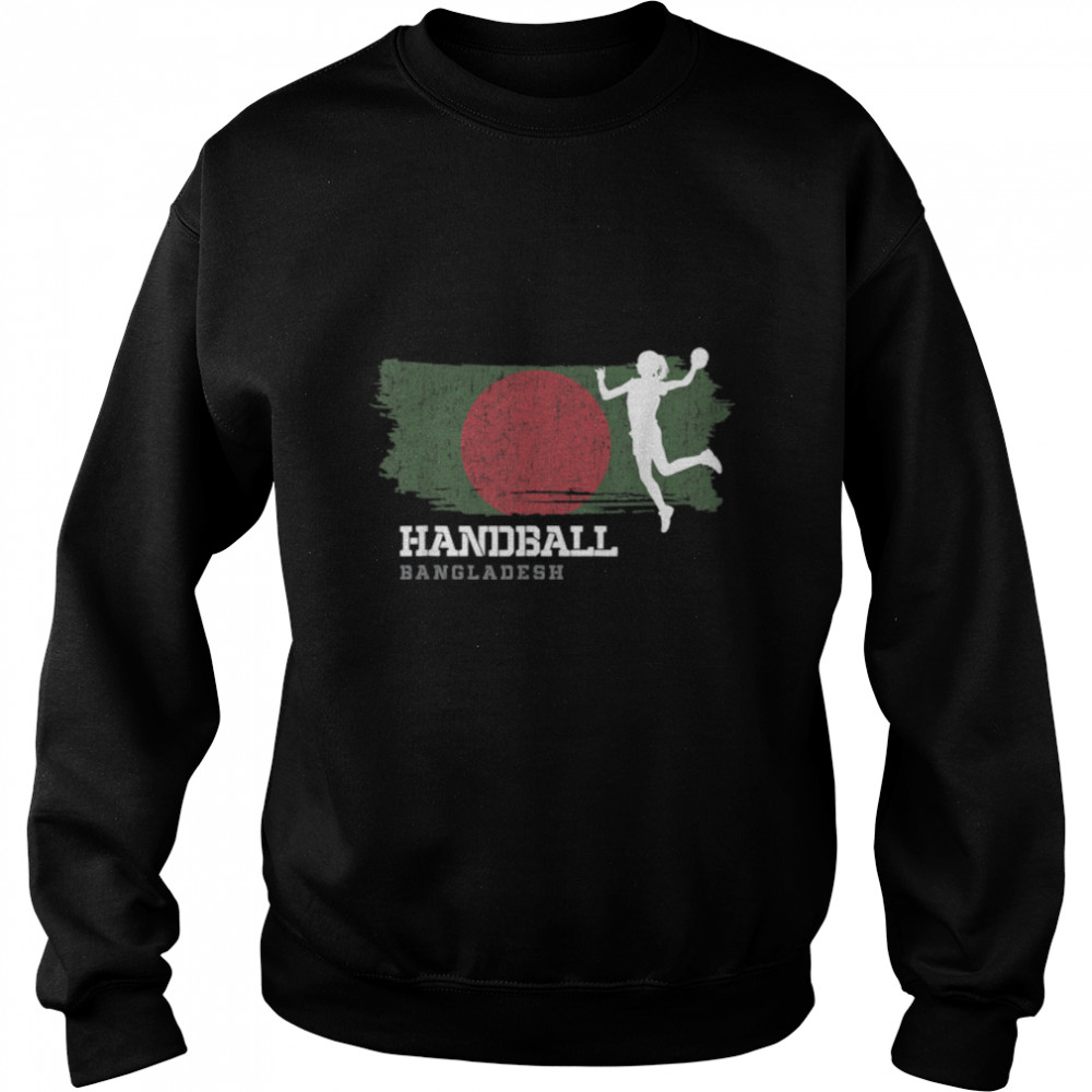 Handball Player Bangladesh Flag Sports Womens Handball T- B0BMLDY5J4 Unisex Sweatshirt