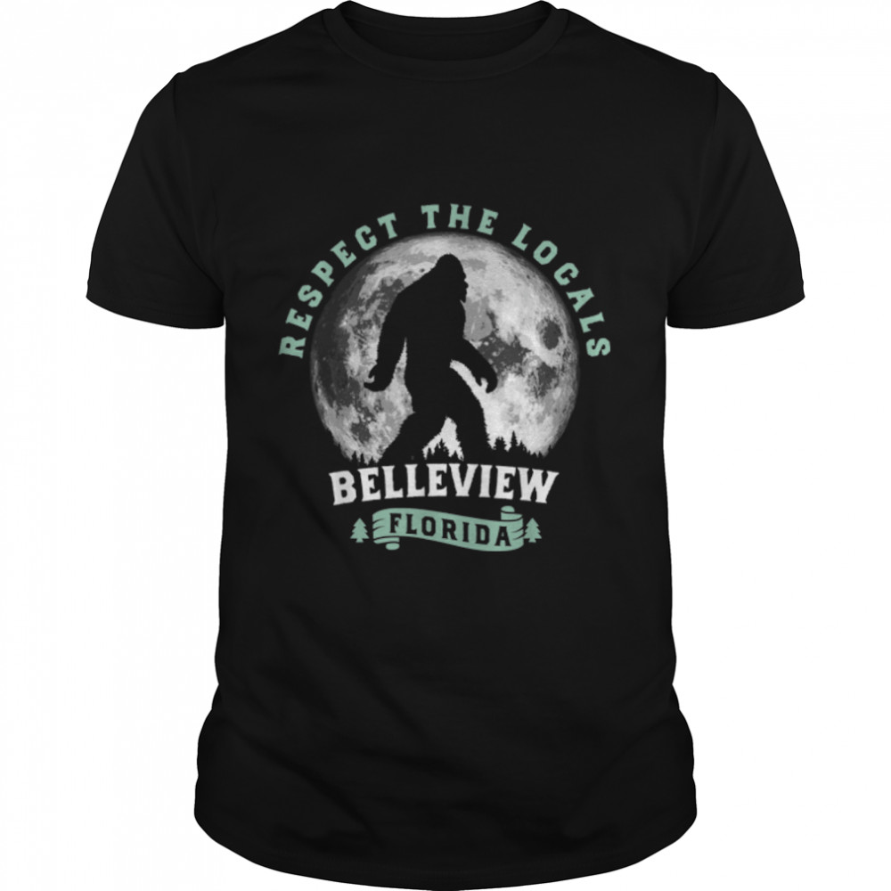 Belleview Florida Respect the Locals Bigfoot Swamp Ape T- B0BMP76DTL Classic Men's T-shirt