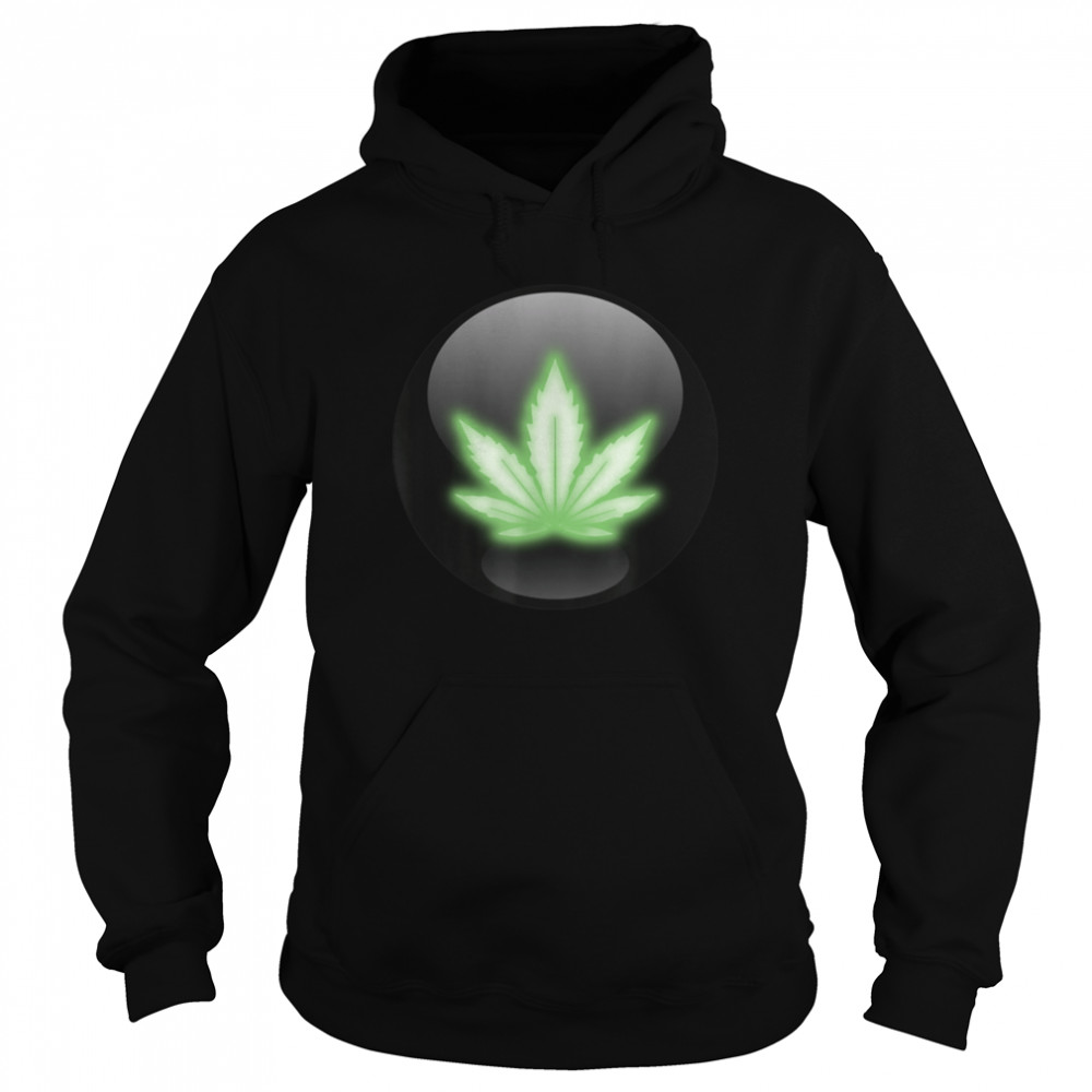 Cannabis Leaf Icon Medical Marijuana Button 420 Weed Symbol T- B0BLTD699G Unisex Hoodie
