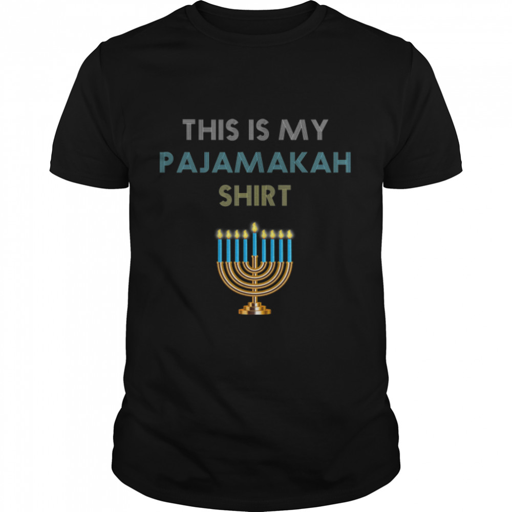 Funny Hanukkah Pajama Shirt - This is My Pajamakah Gift Tee B07KNJZ7DB