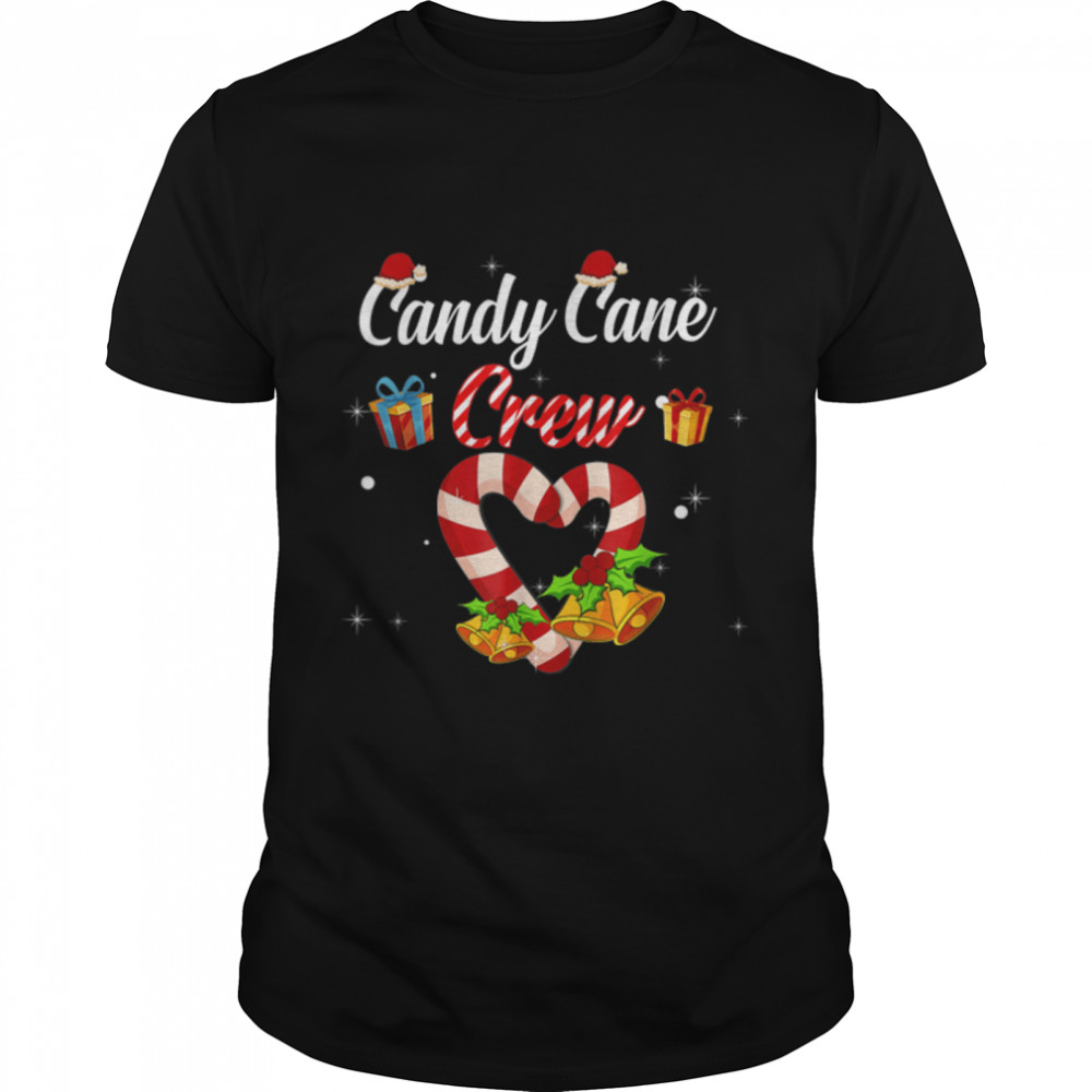Tu Candy Cane Crew Christmas Family Matching Costume Gift T-Shirt B0BMLY8HT6