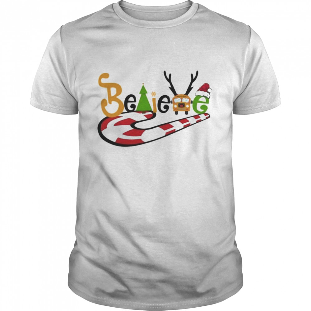 Santa Believe School Nike Christmas Shirts