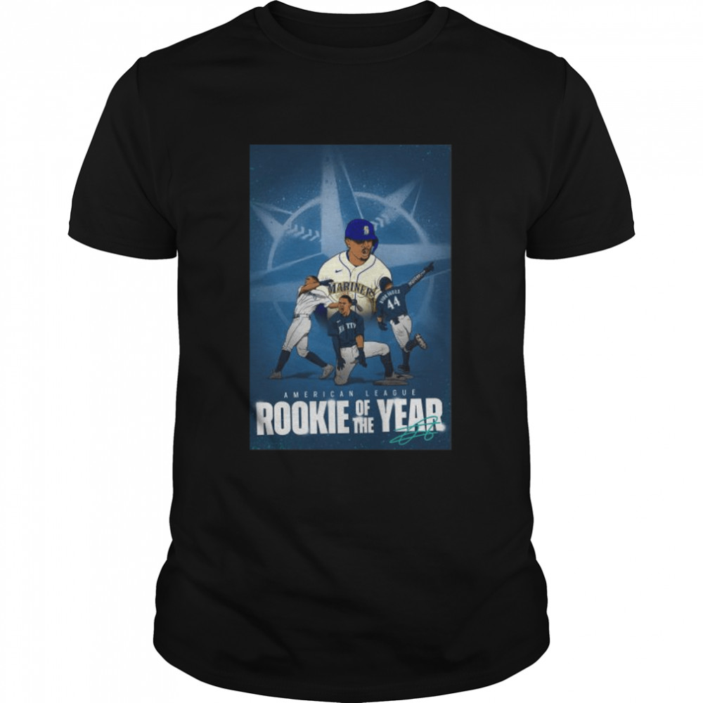 Seattle Mariners Julio Rodriguez Him american league rookie of the year 2022 signature shirt