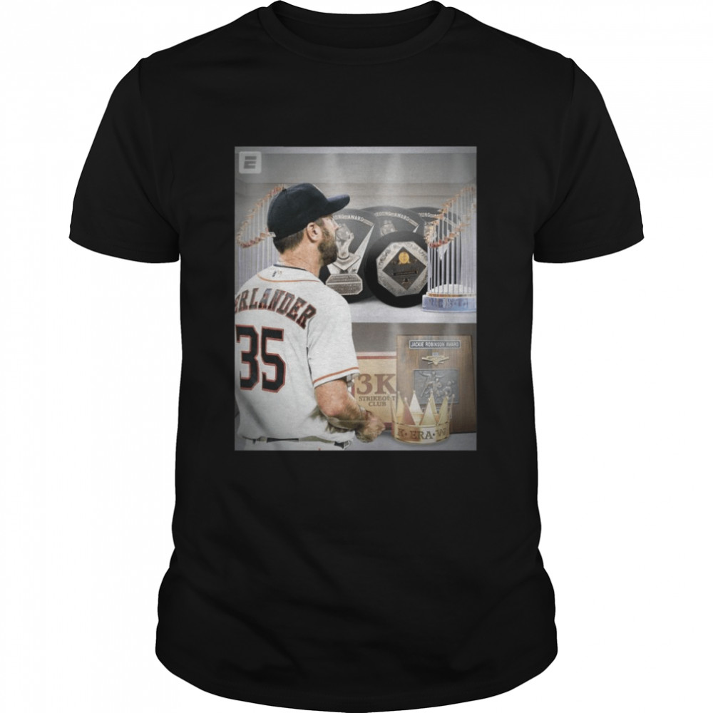 Houston Astros With His Third Cy Young Award Justin Verlander Trophy Case Is Getting Pretty Shirts