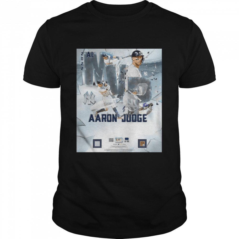 New York Yankees Aaron Judge Authentic 2022 AL MVP Framed Shirt