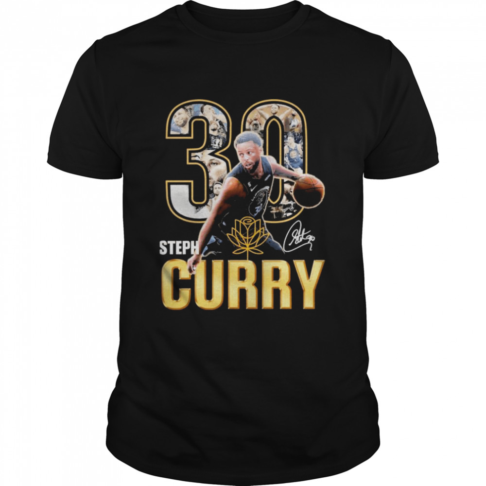 30 Steph Curry Golden State Warriors Signatures Shirts