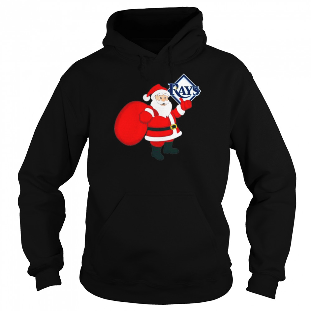 Santa Claus Tampa Bay Rays MLB Christmas 2022 shirt Unisex Hoodie