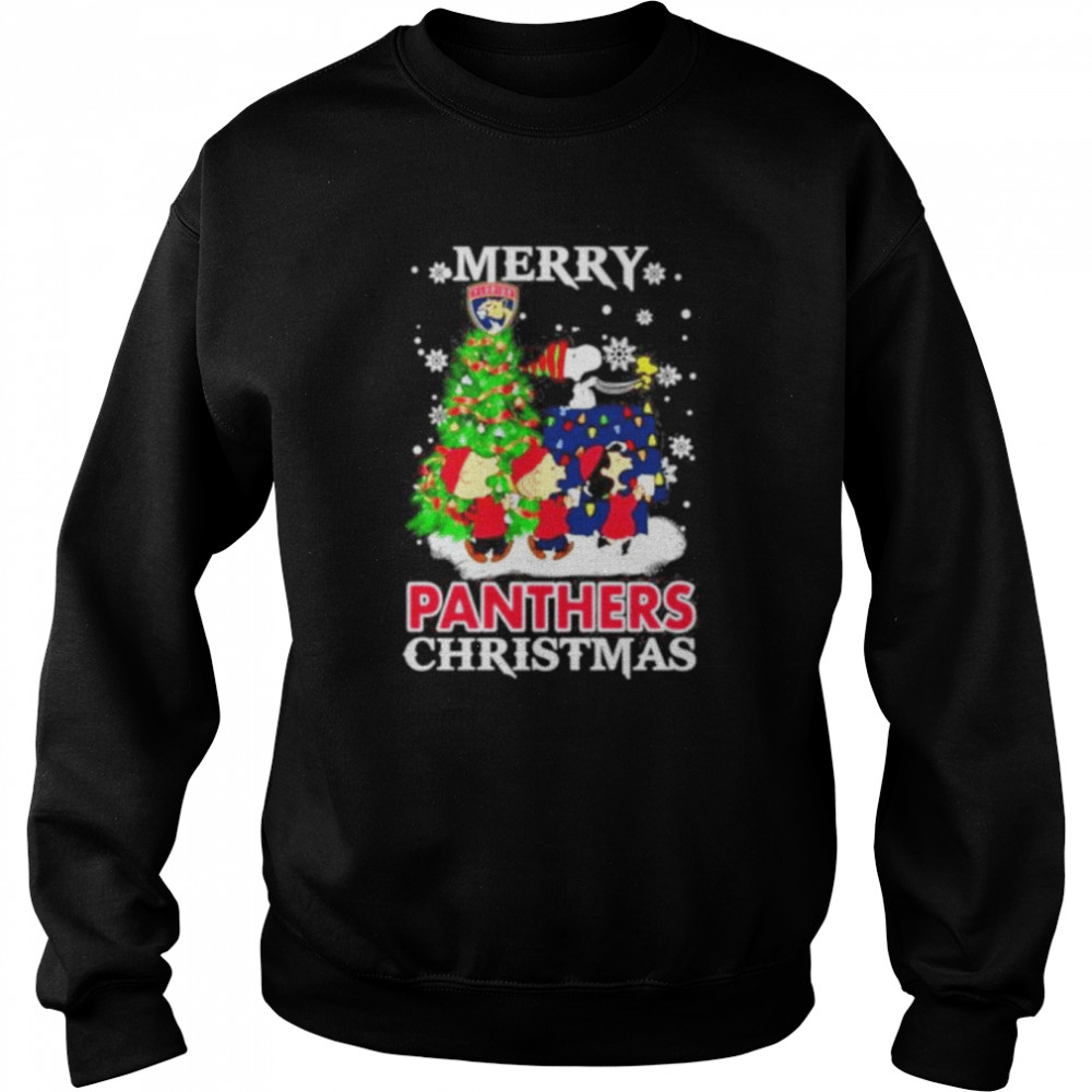 Snoopy And Friends Merry Florida Panthers Christmas Unisex Sweatshirt