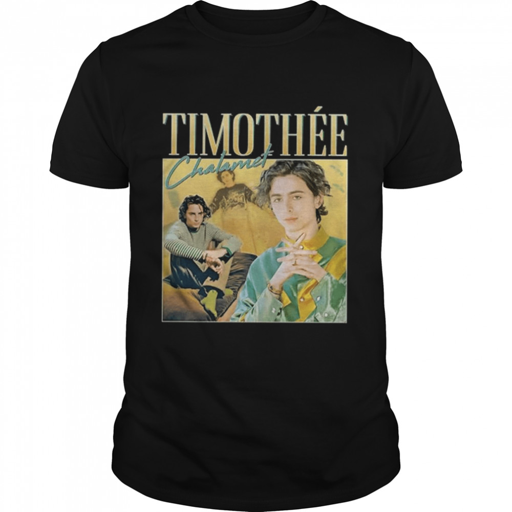 Timothee Chalamet Homage Timothy Wonka Actor Vintage shirt Classic Men's T-shirt