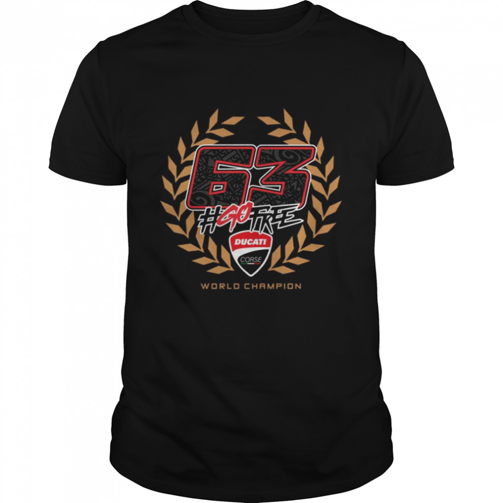 World Champion Logo Pecco Bagnaia Motogp shirt Classic Men's T-shirt