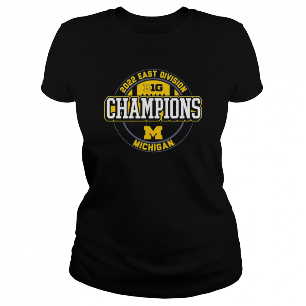 2022 Big Ten East Division Champions Michigan Wolverines Football Classic Women's T-shirt