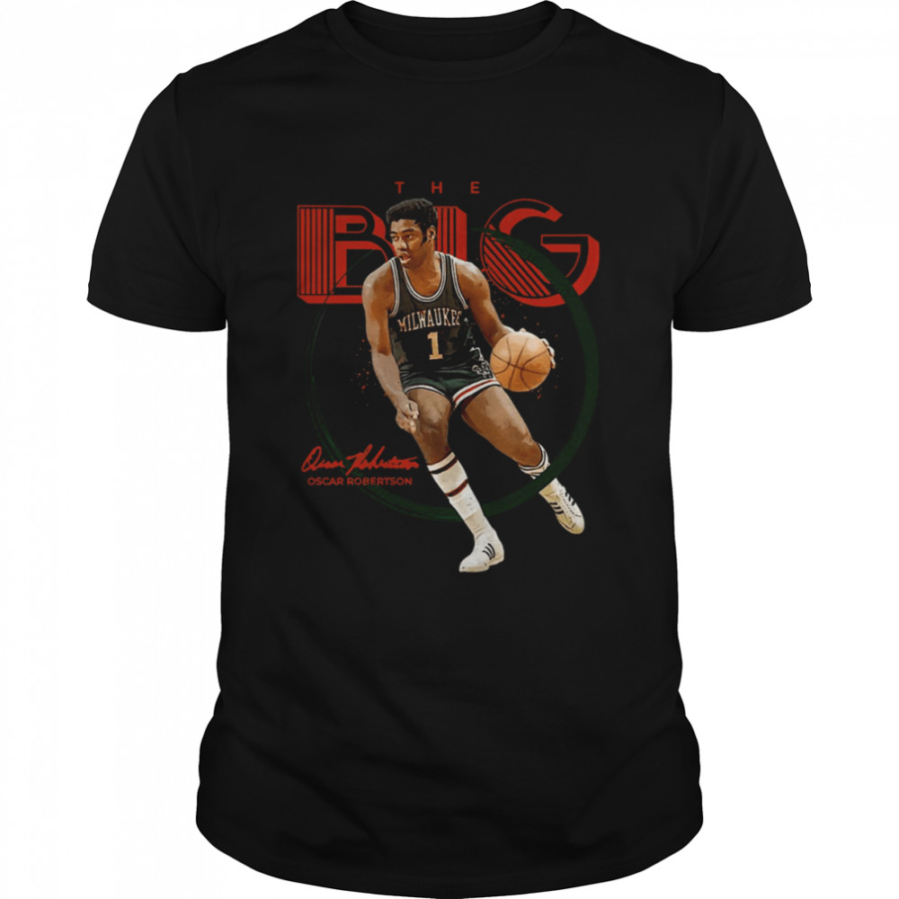 90s Design The Big O Oscar Robertson Basketball shirts