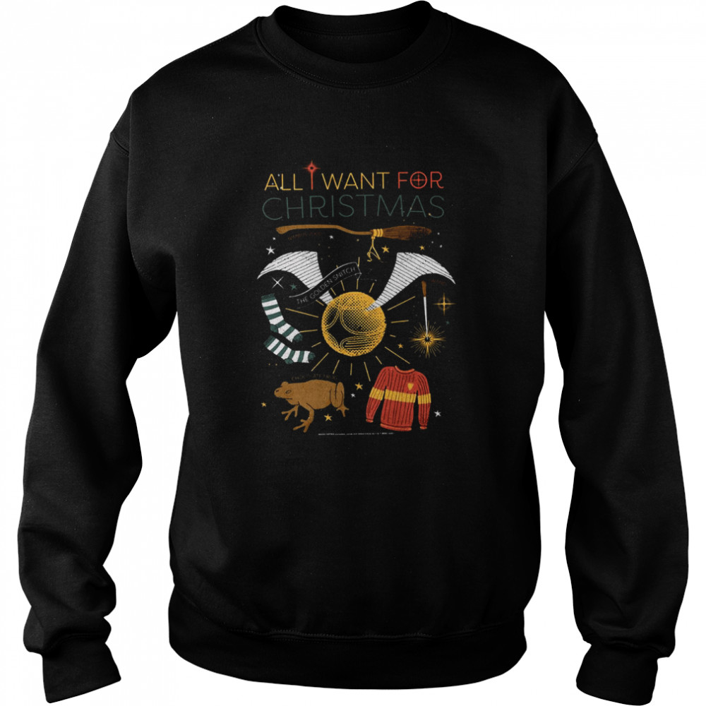 Accessories All I Want For Christmas Is Harry Potter Accessories shirt Unisex Sweatshirt