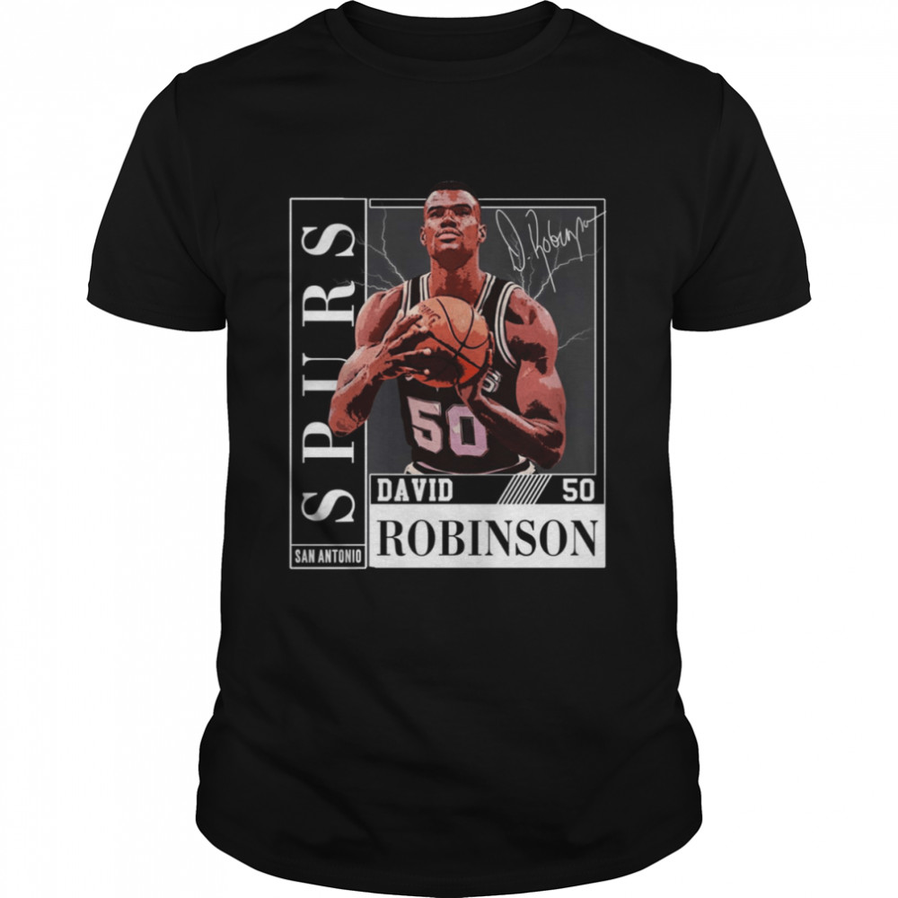 Basketball Signature Graphic David Robinson shirts