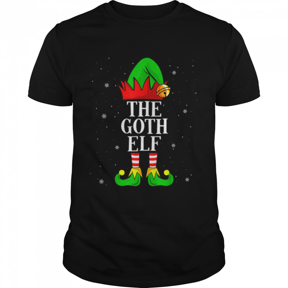 The Goth Elf Group Matching Family Christmas Gothic Funny T-Shirt B0BNPNWD2Gs